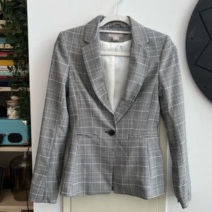 LADIES PLAID BLAZER
